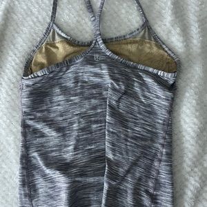 Grey/White LuLu Tank